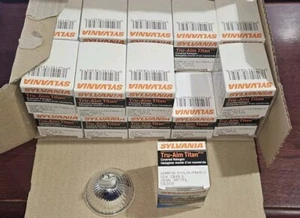 Sylvania Tru-Aim Titan Covered Halogen Light Bulb 12v GU5.3 58305-0 Case Of 20 - Picture 1 of 4