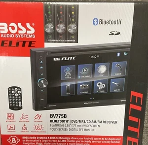 BOSS Audio Systems Elite BV775B Stereo System 6.95 Double Din GC6L BACKUP CAM - Picture 1 of 3