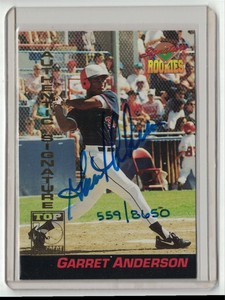 1994 Signature Rookies Garret Anderson Autograph #4650/8650 Vancouver Canadians