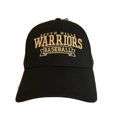 Gorra de béisbol South Hills Warriors The Game sombrero negro logotipo dorado talla única nueva con etiquetas Foto 1 de 4