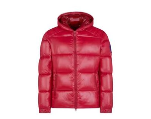 Save the Duck Luck Quilted Hooded Puffer Red Men's Jacket D3128M-LUCK9-119 - Picture 1 of 7