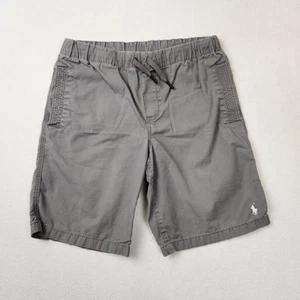 Polo Ralph Lauren Shorts Boys Large Gray Drawstring Casual Athletic Embroidered - Picture 1 of 11