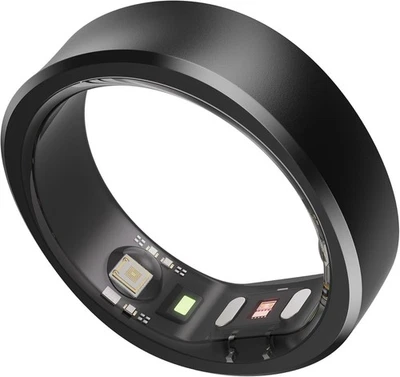RingConn Smart Ring Size 9 Midnight Black Google Android iOS Activity Tracker - Image 1 of 4