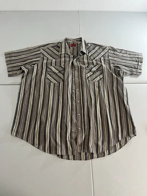 Camisa Ely Plains Wester Perla A Presión Manga Corta Talla 2x  Foto 1 de 4