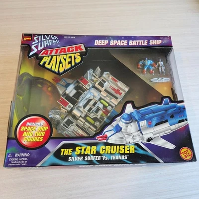 Silver Surfer Attack Playset Star Cruiser vs Thanos NEW in box by Toy Biz 1997 - Image 1 of 2