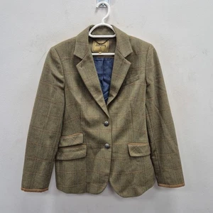 Dubarry Albany Single Breast Tweed Country Races Blazer Wool Jacket Coat Uk 12 - Picture 1 of 7