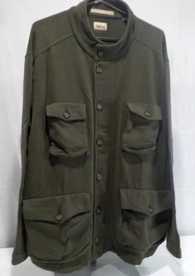 TOMMY BAHAMA Hombres Utilidad Estilo MILITAR Chaqueta LAVADO DE AGUA SALADA Algodón VERDE XXL Foto 1 de 4