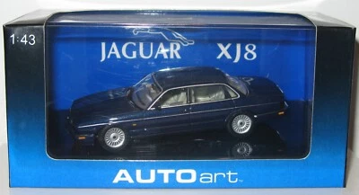 AUTOart 1/43 Diecast 53571 1997 azul metálico Jaguar XJ8 Foto 1 de 4