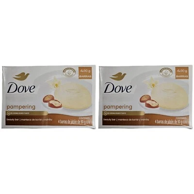 2x DOVE Pampering Beauty Cream Bar 4 X 90g (8 Bars Total) - Image 1 of 4