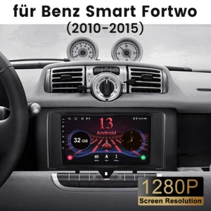 Android 13 DAB+ Für Benz Smart Fortwo 451 2010-15 GPS Navi 1280P BT FM Autoradio - Bild 1 von 12