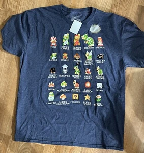 Super Mario Bros XL T- Shirt Official Nintendo Licensed Product 2016 Brand New - Picture 1 of 3