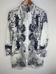 Authentic Ex Sample Piece Versace Collection Silk Shirt - 42 - UK 10 - Picture 1 of 5