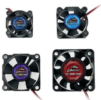 RC Motor Lüfter Kühler 25x25 30x30mm 35x35mm 40x40mm 50x50mm RC Auto 1:10 1:8 - Bild 1 von 3