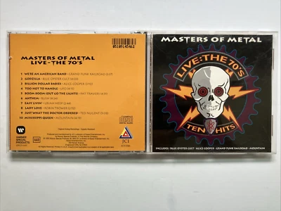 Masters Of Metal Live The 70s CD Rush UFO Alice Cooper Blue Oyster Cult Mountain Foto 1 de 2