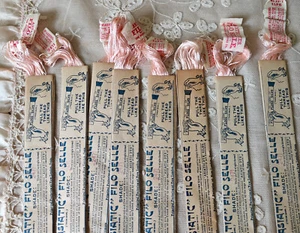 Antique Pure SILK FILO Pale PINK Embroidery Floss 2471 Sleeve Skein Brainerd NOS - Picture 1 of 8