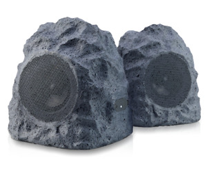 iHome Rechargeable Bluetooth Weatherproof Outdoor Rock Speakers