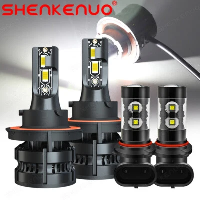 For Mercury Mariner 2005-2011 LED Headlight Hi/Lo + Fog Light 4 Bulbs Combo Kit - Image 1 of 4