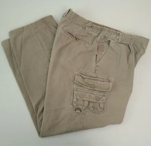 Pantalones cargo para hombre 38x32 Reel Legends rendimiento beige pesca camping senderismo - Imagen 1 de 5