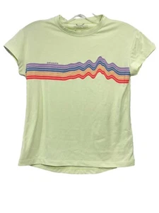 Patagonia Shirt M Youth Girls Capilene Cool Daily Tee Rainbow Top - Picture 1 of 7