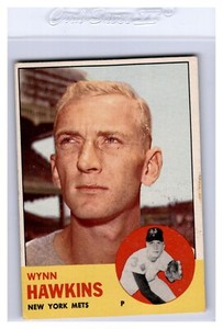 1963 Topps #334 Wynn Hawkins - New York Mets