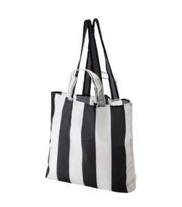 IKEA SKYNKE Reusable Foldable Shopping Bag Tote Black White Fits in Pocket -NEW - Picture 1 of 2