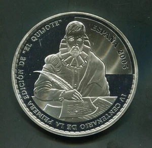 tu_bazar 50 EURO EUROS PLATA 2005 IV CENTENARIO DE EL QUIJOTE FNMT PROOF - Imagen 1 de 2