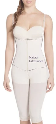 Siluet Body Shaper Senza Spalline Minimizer Con Gambe Lunghe In Lattice - Immagine 1 di 4
