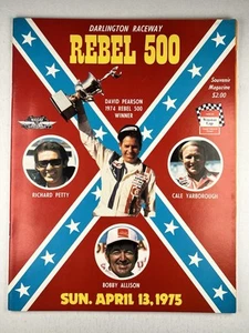 Rebel 500 @ Darlington - 1975 NASCAR - Bobby Allison Win #46 - Vintage Program - Picture 1 of 3