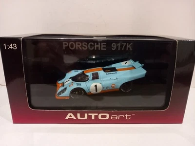1/43 Porsche 917 1970 Gulf- Autoart-  Rare - Photo 1/4
