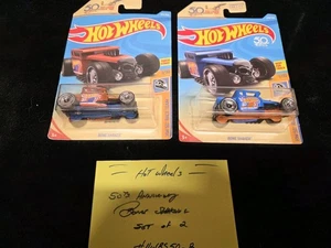 (2) 2017 Hot Wheels Bone Shakers 50th Anniversary Special Wheels VHTF #HW2BS50-B - Picture 1 of 9