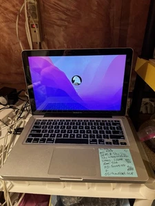 Apple MacBook Pro Duo 13" (Mid 2010) 2.66GHz 4GB RAM 500GB SSD HD BATTERY EATN - Picture 1 of 6