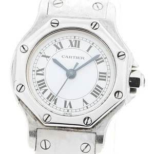 CARTIER Santos Octagon SM white Dial Automatic Ladies Watch_914205 - Picture 1 of 6