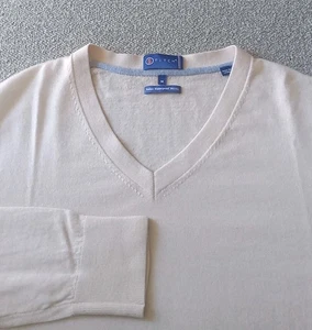 Maglione Stitch Golf Uomo M Italiano Impermeabile Merino Beige Scollo V Leggero Usato in Ottime Condizioni - Foto 1 di 12