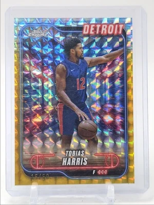 TOBIAS HARRIS 2024-25 TOPPS CROMO ORO REFRACTOR GEOMÉTRICO SSP/50 Q1837 Foto 1 de 2