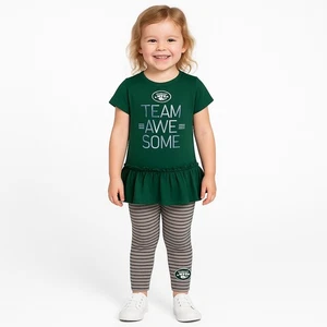 NWT New York Jets Girls’ 2-Piece Outfit – Size Small (4) - Picture 1 of 7