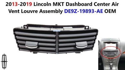 Lincoln MKT 2013-2019 tablero central ventilación aire conjunto de persiana DE9Z-19893-AE Foto 1 de 4