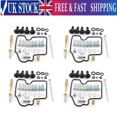 4 Set New Carburetor Rebuild Carb Repair Kit for Kawasaki ZX900 Ninja ZX9R 00-01 - Image 1 of 4