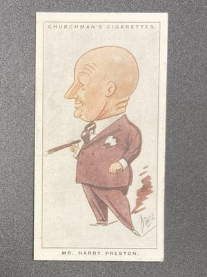 1928 W.A. & A.C. Churchman “Men of the Moment – Small #15 Mr. Harry Preston - Image 1 of 2