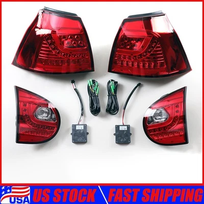 Luces traseras LED para Volkswagen VW GTI Rabbit Golf MK5 2006-2009 luces traseras rojas Foto 1 de 4