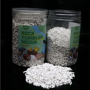 4 Pound Rock Tumbling Ceramic Filler Media 1/8" X 1/4" Small Cylinder - Picture 1 of 12