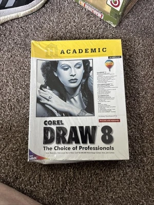 Corel Draw 8 The Choice of Professionals Academic Band Brandneu Versiegelt - Bild 1 von 3