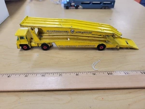 Matchbox - Guy Warrior - Car Transporter - Yellow - Lesney - K-8 - Farnborough - Picture 1 of 6