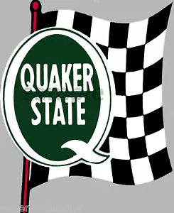 4 INCH QUAKER STATE VINTAGE STYLE RACING DECAL STICKER - Picture 1 of 1