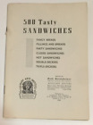 500 Tasty Sandwiches Culinary Arts Institute 1949 Recipe Booklet