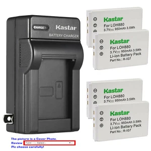 Kastar Battery AC Wall Charger for Logitech Harmony 720 Remote Harmony 780 - Picture 1 of 11