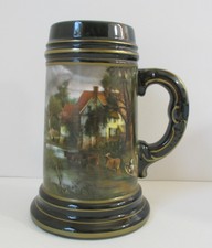 Gerold Porzellan Beer Stein Tankard West Germany Lithophane