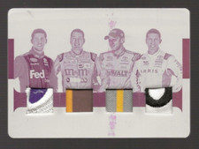 2016 National Treasures Racing Quad Relic Printing Plate Hamlin Busch 1/1