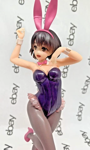 Saekano Fine Coreful Megumi Kato Black Bunny ver. 180mm Figure Taito Japan Cover