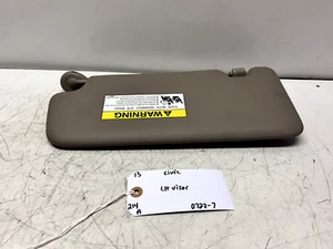 2012 Honda Civic oem LH LEFT DRIVER SUN VISOR without illumination Left Grade A - Picture 1 of 9