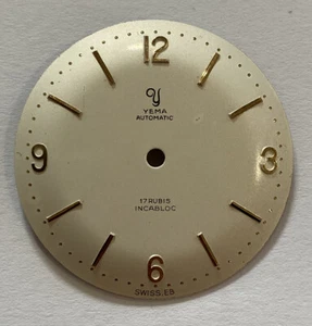 SUPERBE CADRAN DE MONTRE YEMA AUTOMATIC @ DIAL YEMA AUTOMATIC @ 30,67 MM @ TOP - Picture 1 of 10
